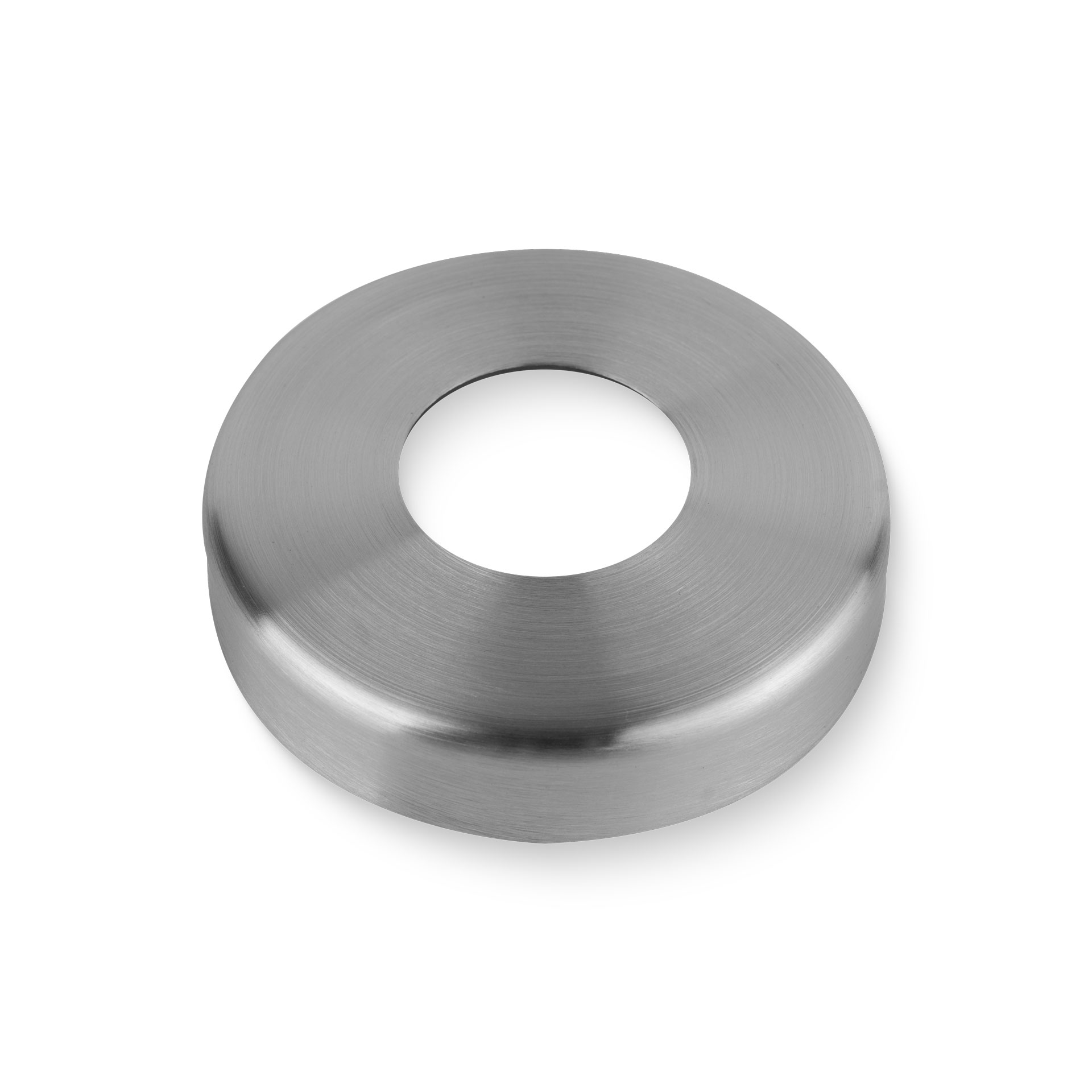 Edelstahl Rosette mit Rundschliff 105 x 22 mm