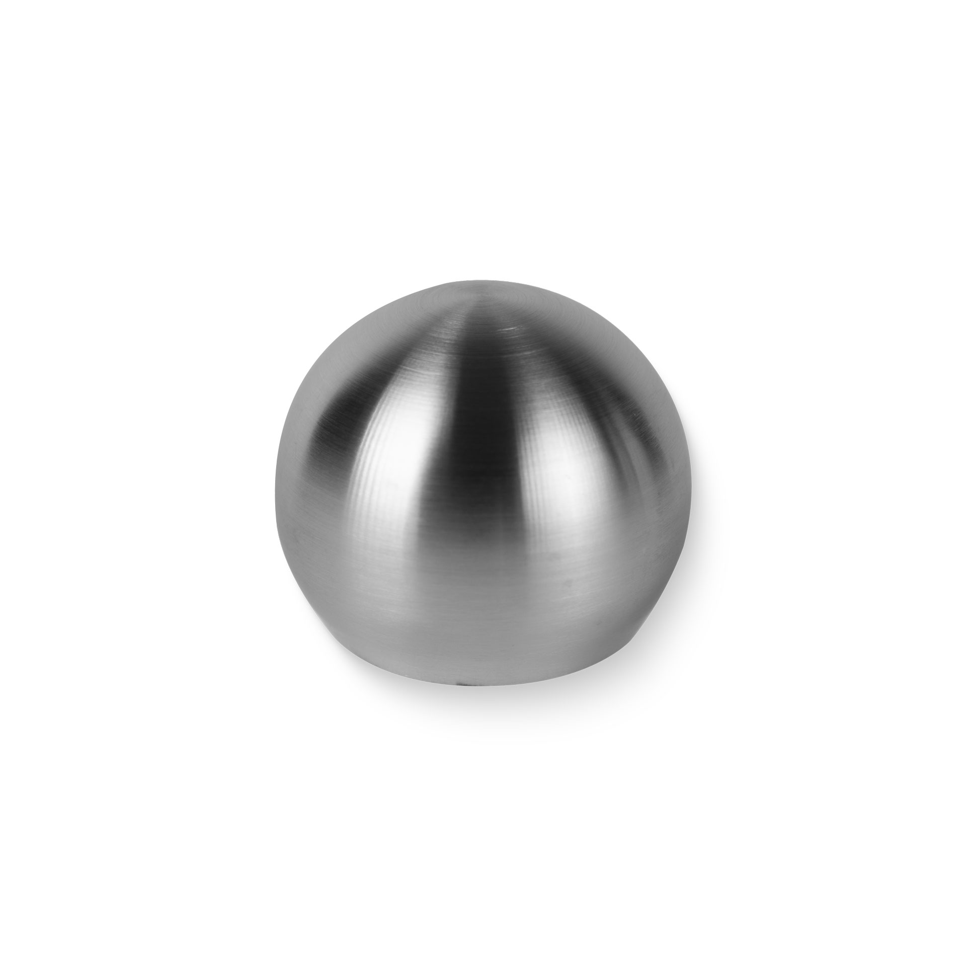 Edelstahl Abschlusskugel gewölbt - 33,7 mm