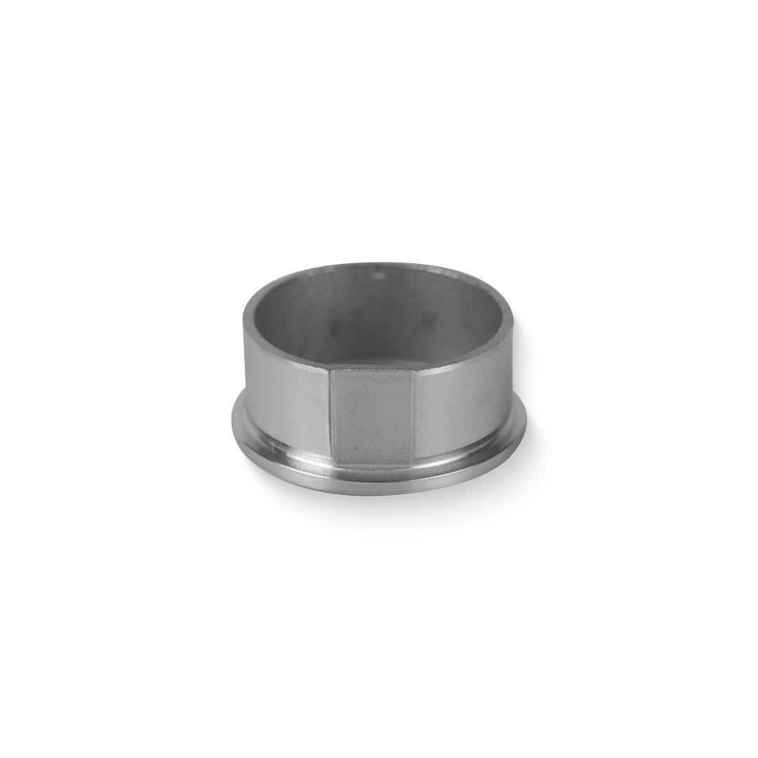 Edelstahl Abschlussstopfen gewölbt - 42,4 mm