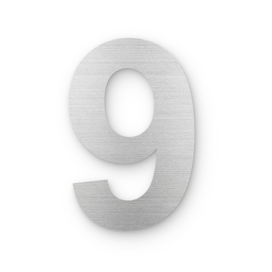 Edelstahl Hausnummer - 9