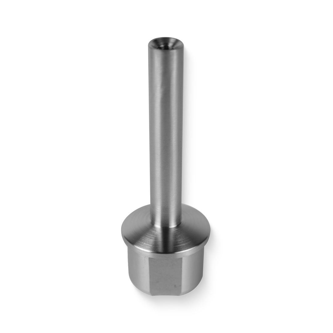 Edelstahl Abschlussstopfen gewölbt - 33,7 mm